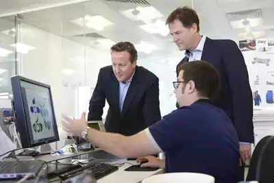 Prime minister pops into Pentland HQ