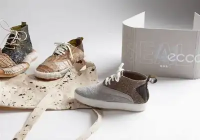 Experimental Ecco shoe combines leather and seaweed