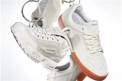 Leather and jewelry combine in Fila sneaker collaboration
