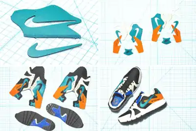 Shoe composed of offcuts embraces efficiency challenge