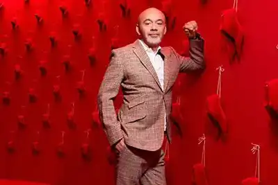 Louboutin is loyal to leather