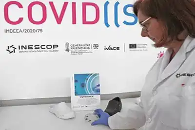Treating footwear against Covid