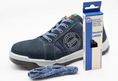 Dutch companies develop shoelaces from recycled jeans