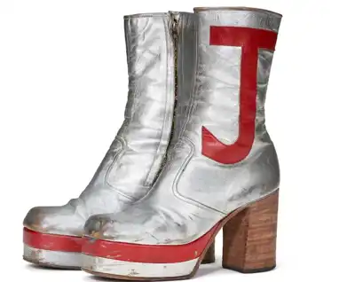 Elton John’s leather boots to go on sale