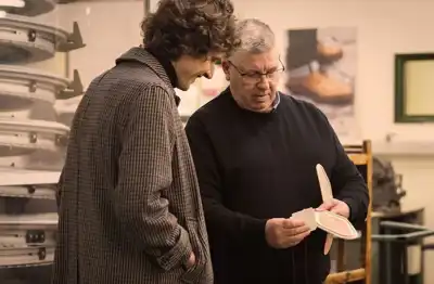 Rock musician finds footwear factory visit inspiring