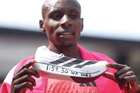 Supershoe helps athletes make history